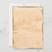 指名手配誕生日ボーイカントリーウェスタン 招待状 (裏面)