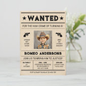 指名手配誕生日招待状 招待状 (スタンド正面)