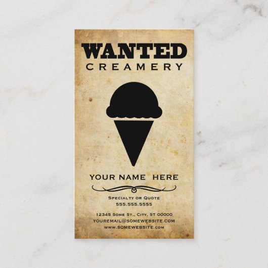 指名手配： crealery 名刺 (正面)