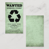 指名手配： green corp 名刺 (正面/裏面)