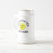 指名酒飲みステイン ビールジョッキ (正面左)