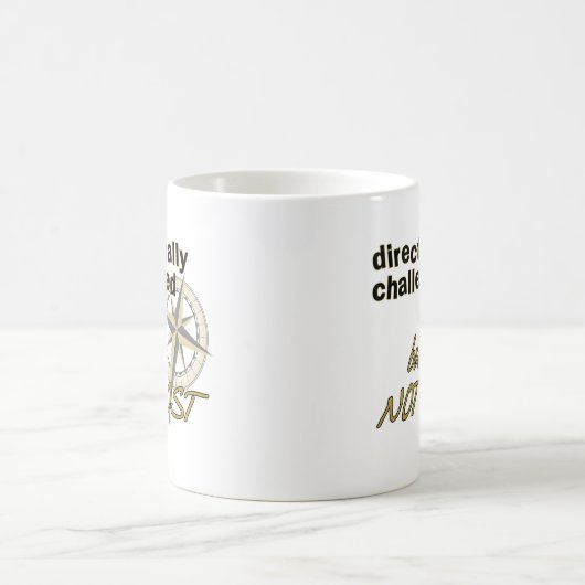 指向的に挑戦されたマグ コーヒーマグカップ (中央)