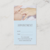 指圧スパリフレクソロジーマッサージアポイントメント 予約カード (正面)