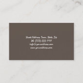 指圧マッサージ日本のスタイルきらめく円 名刺 (裏面)