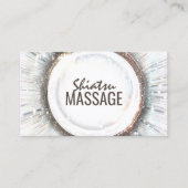 指圧マッサージ日本のスタイルきらめく円 名刺 (正面)