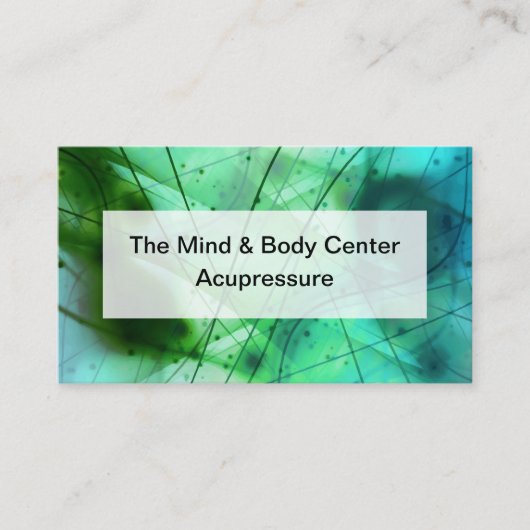 指圧及び指圧デザイン 名刺 (正面)