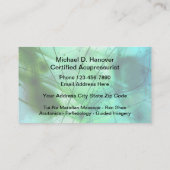 指圧及び指圧デザイン 名刺 (裏面)