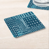 指子ステッチ スクエアペーパーコースター (アングル)