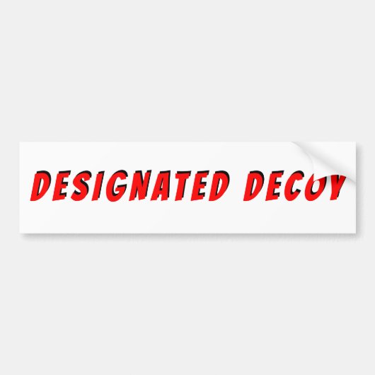指定おとり バンパーステッカー (正面)