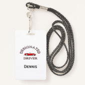 指定されたドライバのサインアップシート バッジ (裏面ランヤード)