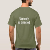 指定された白文字の両面のみ使用 Tシャツ (裏面)