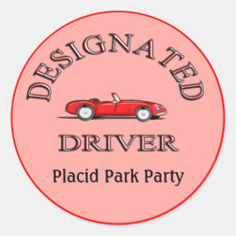 指定ドライバステッカー2ステッパーソナライズされたカー ラウンドシール