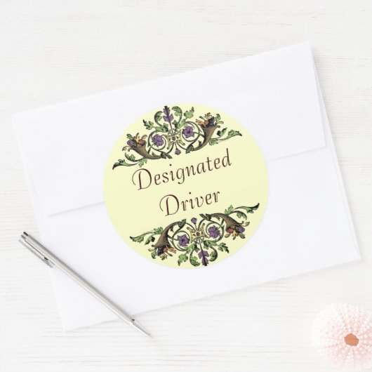 指定ドライバーホリデイコーヌコピアセーフティステック ラウンドシール (封筒)