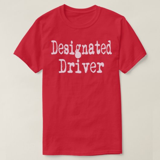 指定ドライバ1 Tシャツ (デザイン正面)