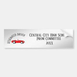 指定ドライバPromバンパーステッカー バンパーステッカー