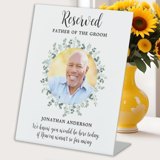 指定席の写真結婚の緑の記念碑 台座サイン