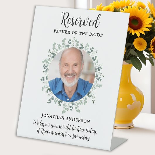 指定席フォトユーカリプトゥス結婚メモリアル 台座サイン