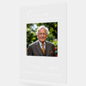 指定席家族結婚記念写真 アクリルサイン (傾斜)