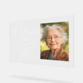 指定席記念結婚の写真サイン アクリルサイン (傾斜)