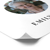 指定席記念結婚の写真サイン ポスター (角)