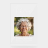 指定席記念結婚撮影フロステッド標識 アクリルサイン (正面)