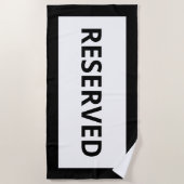 指定白色ビーチタオル ビーチタオル (正面)