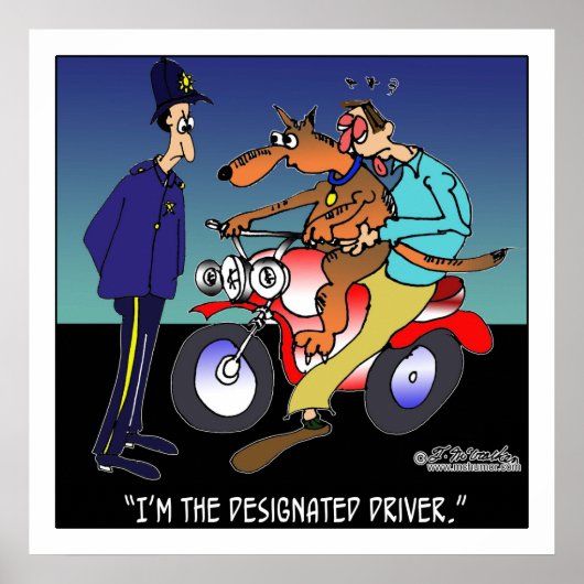 指定運転者としての犬 ポスター (正面)