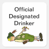 指定飲酒者のシールまたは名称 スクエアシール (正面)