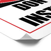 指実在示サインは不要 ポスター (角)