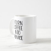 指導おもしろい相談員Iコーヒーをアドバイスにする コーヒーマグカップ (正面左)