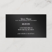 指導および名刺をコーチすること 名刺 (裏面)