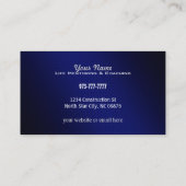 指導および名刺をコーチすること 名刺 (裏面)