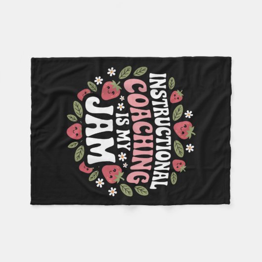 指導コーチングは私のジャム先生コーチStr フリースブランケット (正面(横))