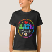 指導力ある数学コーチクルー バックトゥスクール マッチ Tシャツ (正面)
