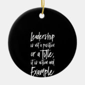 指導力は例である セラミックオーナメント (正面)