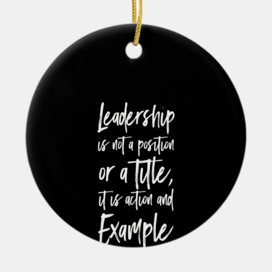 指導力は例である セラミックオーナメント (正面)