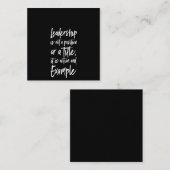 指導力は例である ノートカード (正面/裏面)