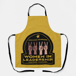 指導力を持つ女性 エプロン