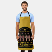 指導力を持つ女性 エプロン (着用した状態)