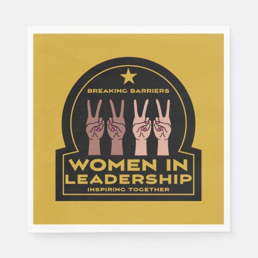 指導力を持つ女性 スタンダードランチョンナプキン (正面)