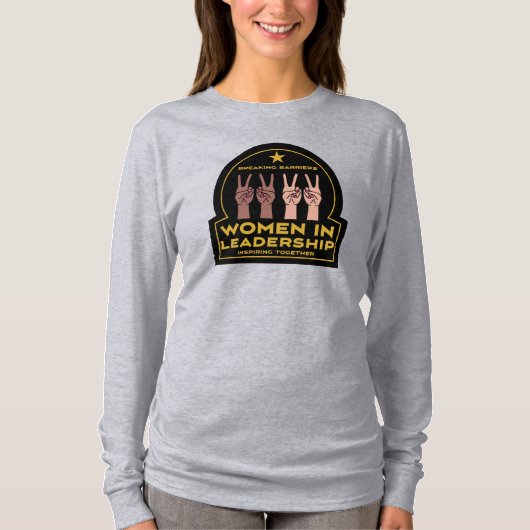 指導力を持つ女性 Tシャツ (正面)