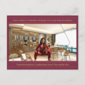 指導力を発揮するために馬の態度を取る 案内ポストカード (正面)