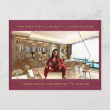 指導力を発揮するために馬の態度を取る