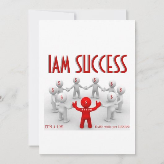 指導者が立つ 招待状 (正面)