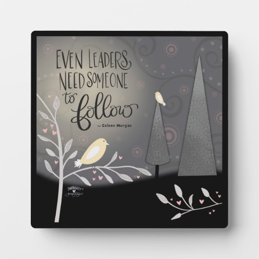 指導者でさえ～する必要があ後を追る フォトプラーク (正面)