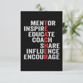 指導者インスパイア教育コーチ共有影響パパ サンキューカード (スタンド正面)