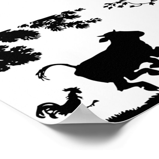 指導者後を追の動物 ポスター (角)