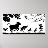 指導者後を追の動物 ポスター (正面)