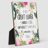 指導者素晴らしギフト素晴らし指導者の自由ゴール力 フォトプラーク (側面)