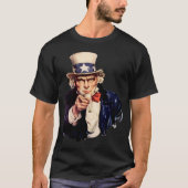 指差し愛国アイコン Tシャツ (正面)